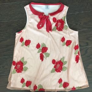 Embroidered tank top